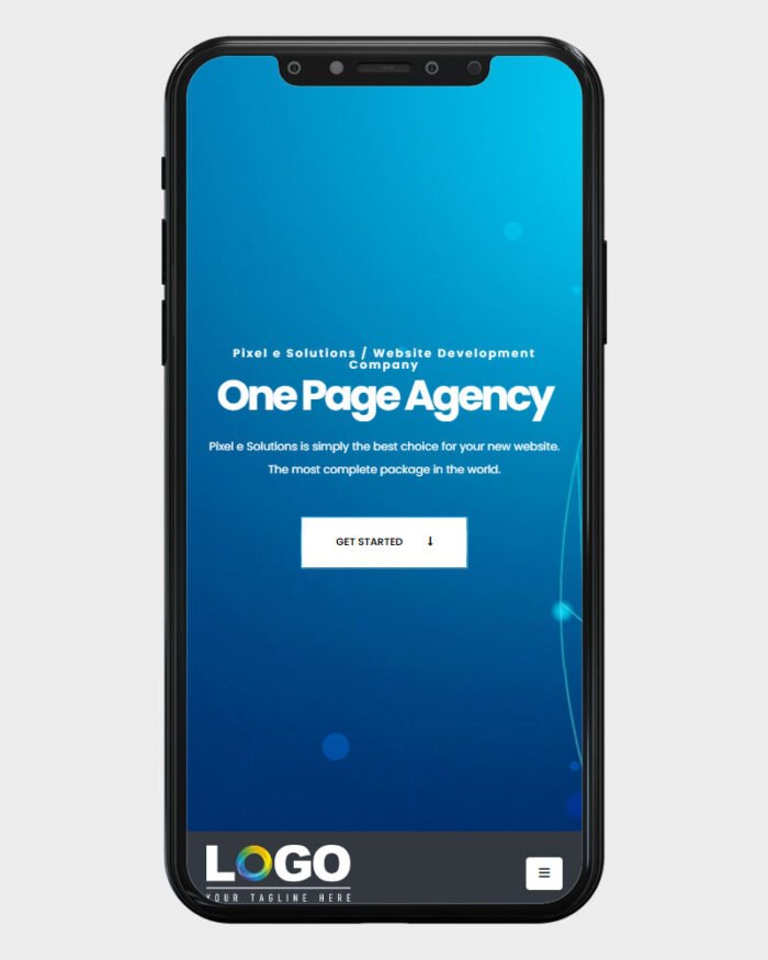 One page website design agency